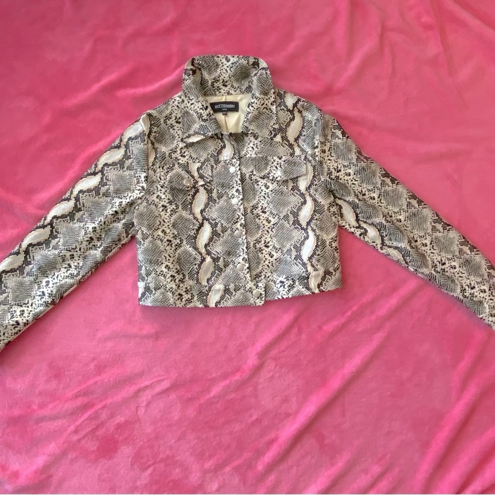 Snake leather jacket
